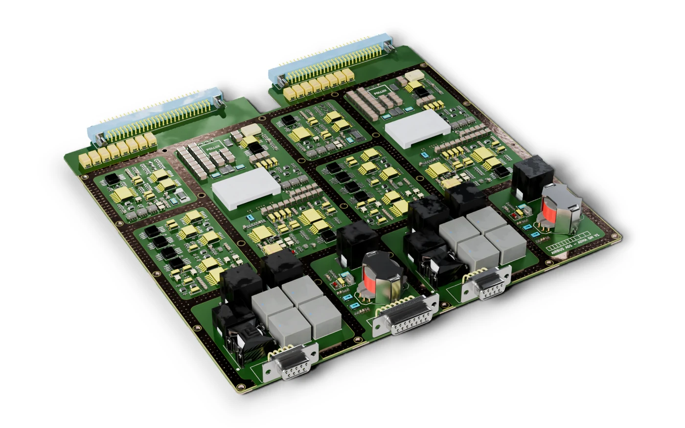 ADHA engineering model, distributed FSBB and LLC converter board